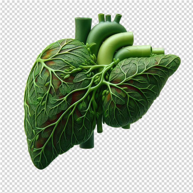 Human organ isolated png with transparent background