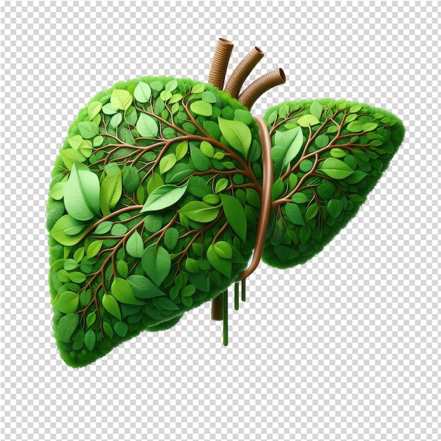 PSD human organ isolated png with transparent background