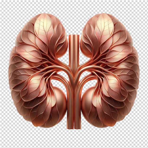 PSD human organ isolated png with transparent background