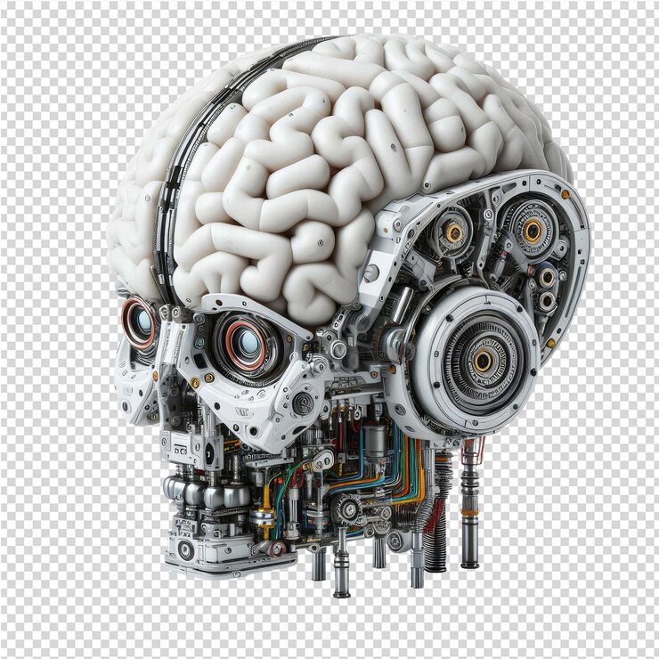 PSD a human skull with a brain made by the company of the brain