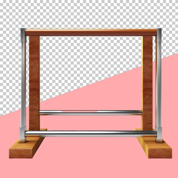 PSD hurdle bar isolated object transparent background
