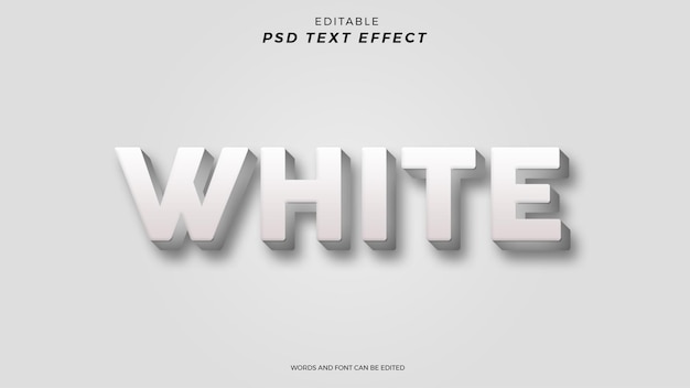 HVIT TEKSTEFFEKT REDIGERBAR DESIGN