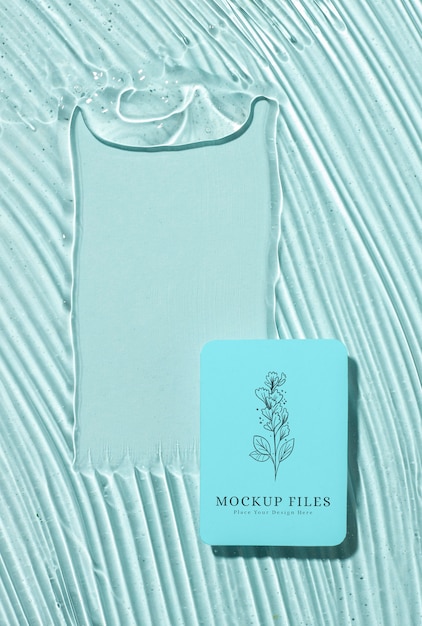 Mockup di pacchetto di gel idroalcolico