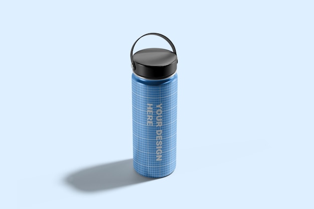 PSD hydro flask water bottle mockup