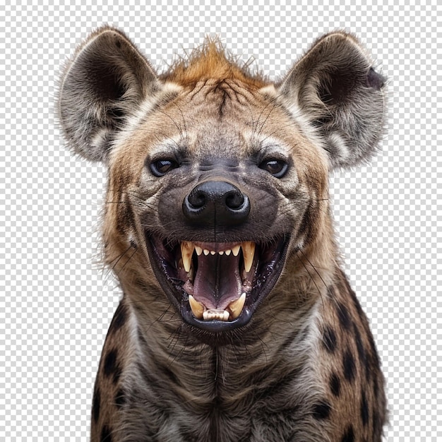 PSD hyena isolated on transparent background