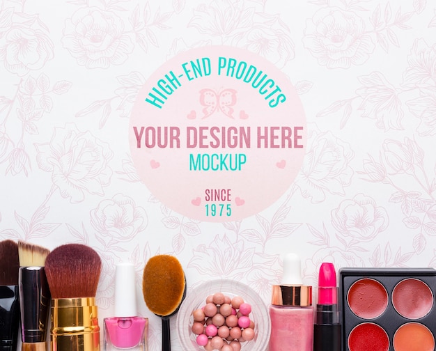 PSD hygiene and beauty concept mock-up