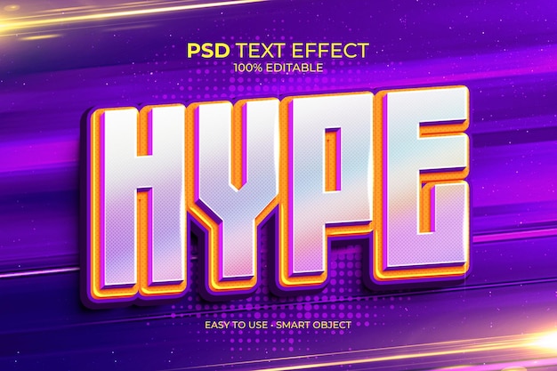 Hype text effect