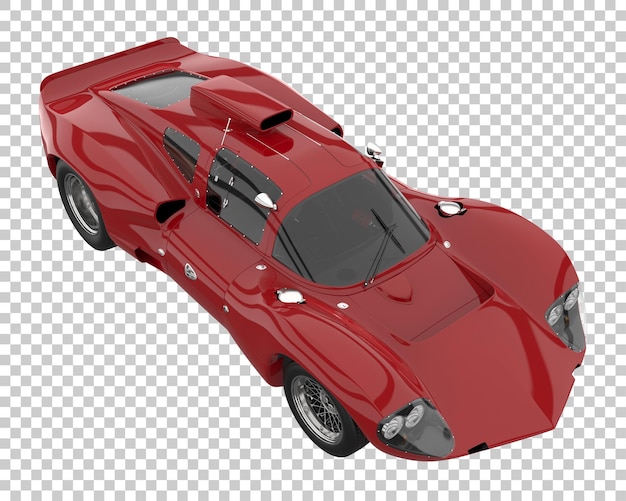 PSD hyper auto op transparante achtergrond. 3d-rendering - illustratie