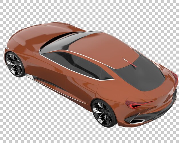 PSD hyper auto op transparante achtergrond. 3d-rendering - illustratie