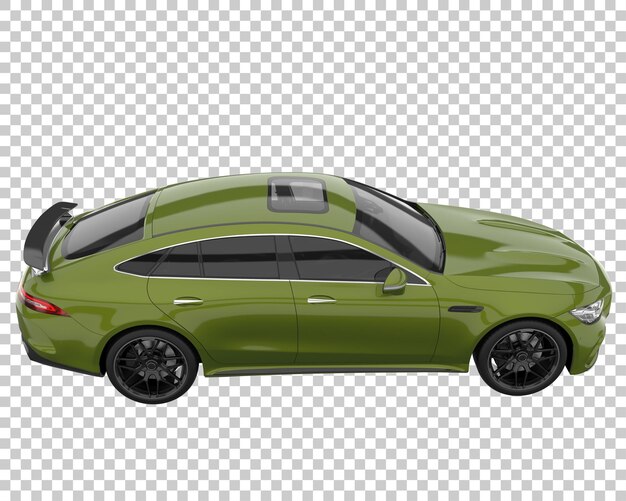 Hyper auto op transparante achtergrond. 3d-rendering - illustratie