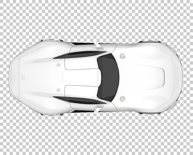 Hyper auto op transparante achtergrond. 3d-rendering - illustratie