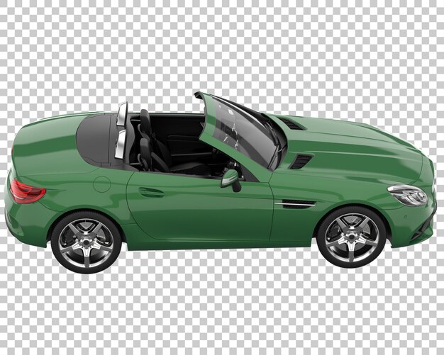 Hyper auto op transparante achtergrond. 3d-rendering - illustratie