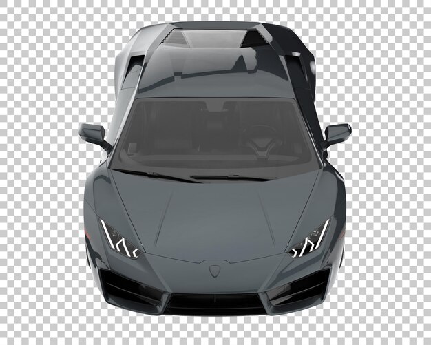 Hyper auto op transparante achtergrond. 3d-rendering - illustratie