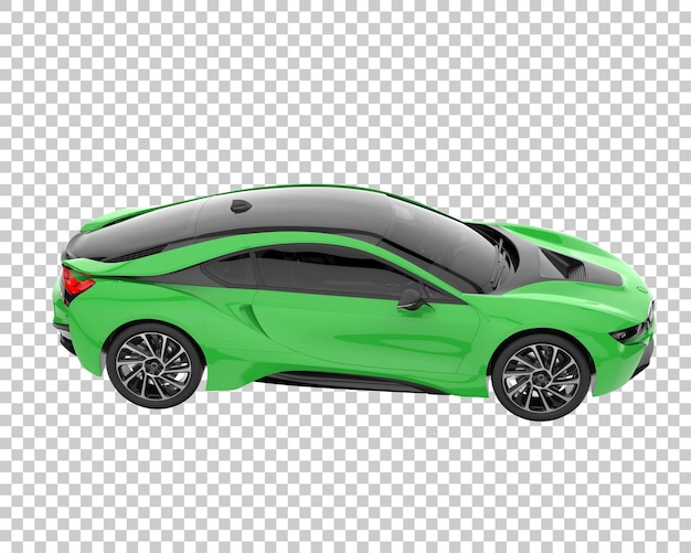 Auto iper su sfondo trasparente. rendering 3d - illustrazione