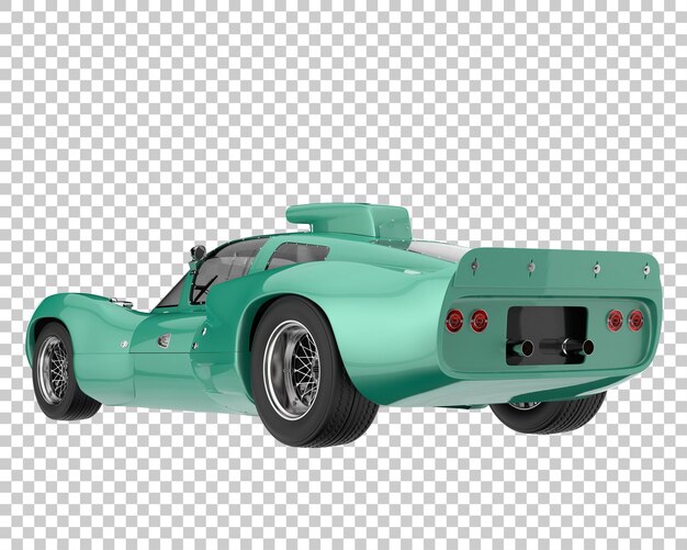 PSD hyper car on transparent background. 3d rendering - illustration