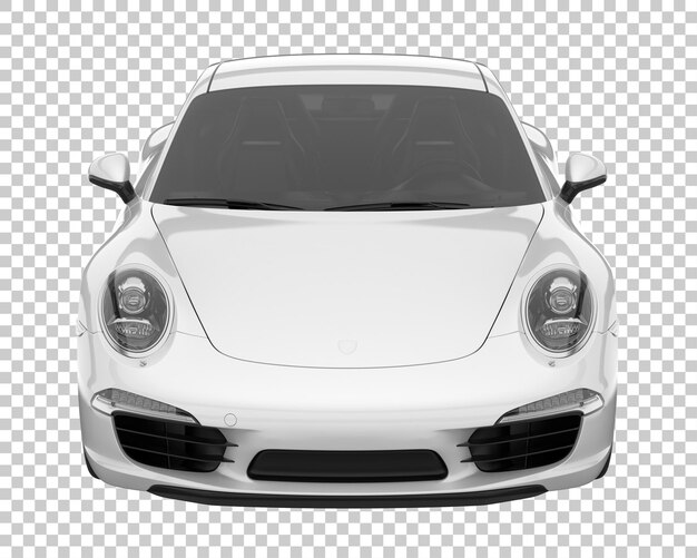 PSD hyper car on transparent background. 3d rendering - illustration