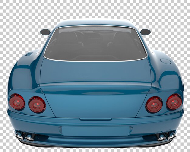 PSD hyper car on transparent background. 3d rendering - illustration