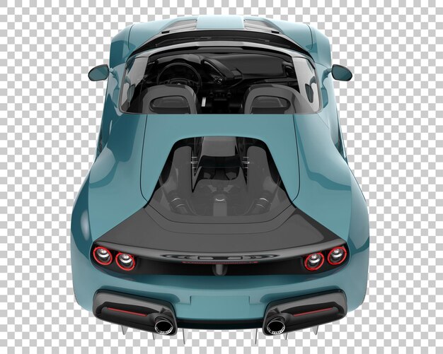 Hyper car on transparent background. 3d rendering - illustration