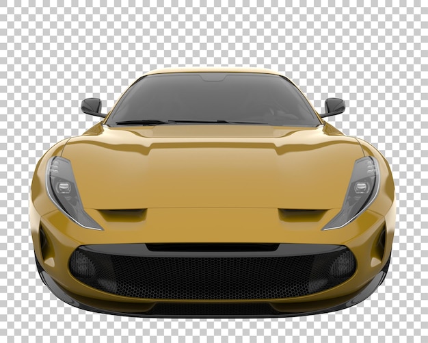 PSD hyper car on transparent background. 3d rendering - illustration