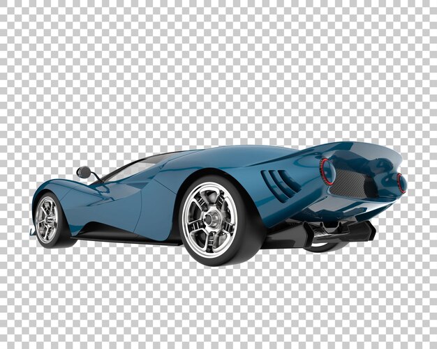 Auto iper su sfondo trasparente. rendering 3d - illustrazione