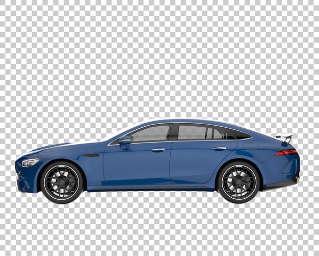 Hyper car on transparent background. 3d rendering - illustration