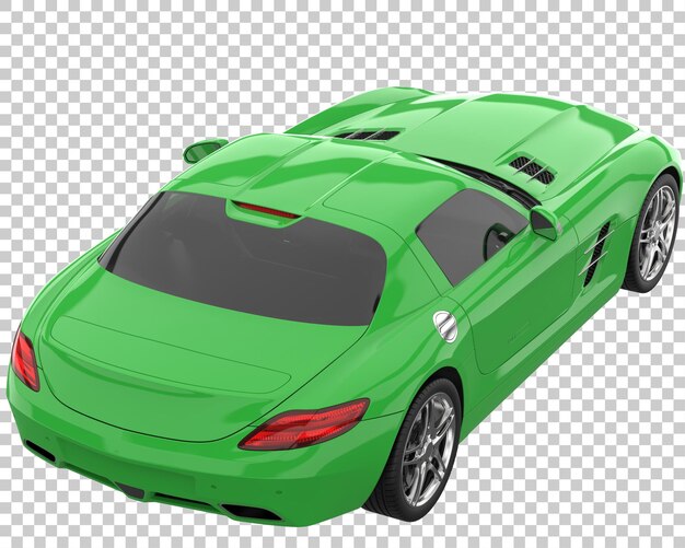 Hyper car on transparent background. 3d rendering - illustration