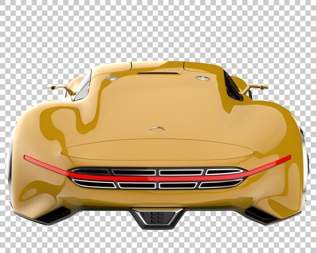 Hyper car on transparent background. 3d rendering - illustration