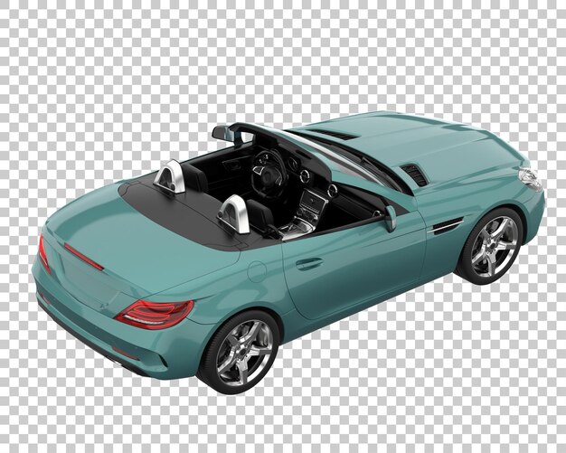 Auto iper su sfondo trasparente. rendering 3d - illustrazione