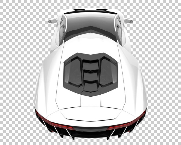 Hyper car on transparent background. 3d rendering - illustration