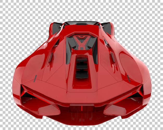 PSD hyper car on transparent background. 3d rendering - illustration