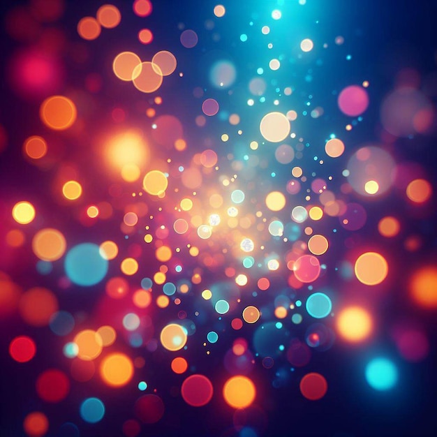 Hyper realisitc colorful vibrant lightspectrum blurry bokeh background wallpaper light effects