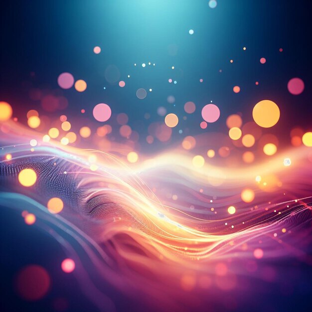 PSD hyper realisitc colorful vibrant lightspectrum blurry bokeh background wallpaper light effects