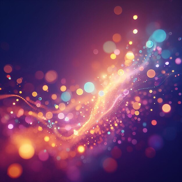 PSD hyper realisitc colorful vibrant lightspectrum blurry bokeh background wallpaper light effects