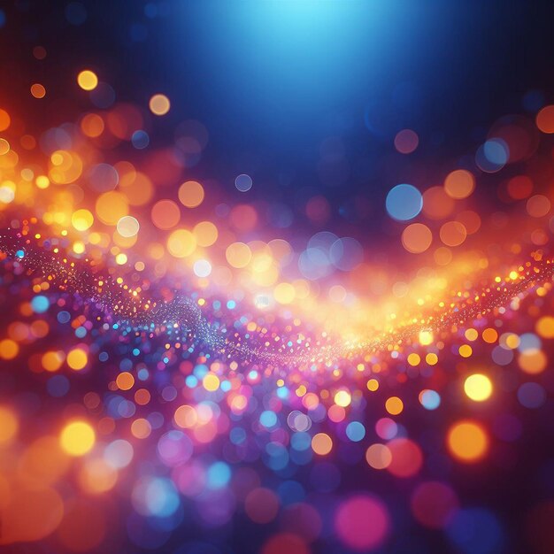 PSD hyper realisitc colorful vibrant lightspectrum blurry bokeh background wallpaper light effects