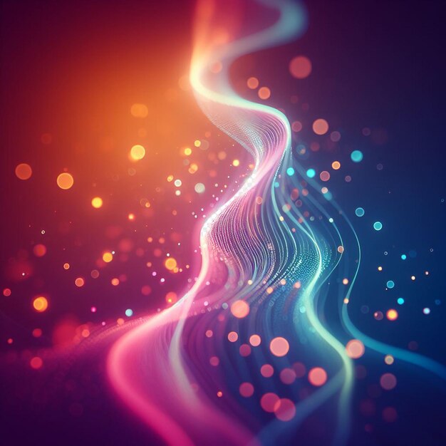 PSD hyper realisitc colorful vibrant lightspectrum blurry bokeh background wallpaper light effects