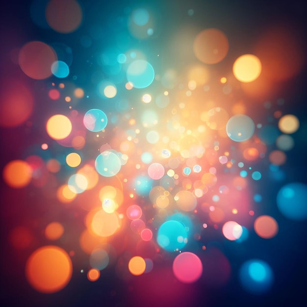 PSD hyper realisitc colorful vibrant lightspectrum blurry bokeh background wallpaper light effects