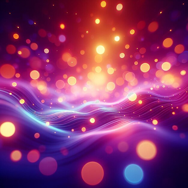 PSD hyper realisitc colorful vibrant lightspectrum blurry bokeh background wallpaper light effects