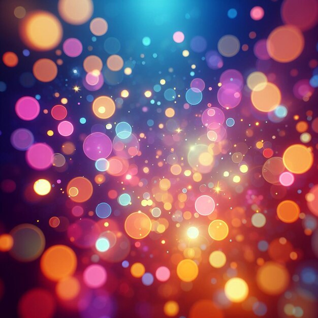 Hyper realisitc colorful vibrant lightspectrum blurry bokeh background wallpaper light effects