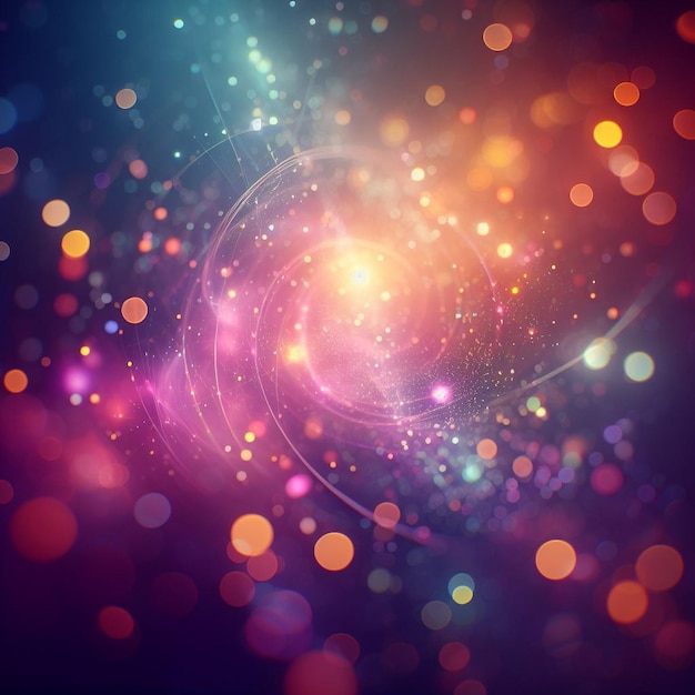 PSD hyper realisitc colorful vibrant lightspectrum blurry bokeh background wallpaper light effects