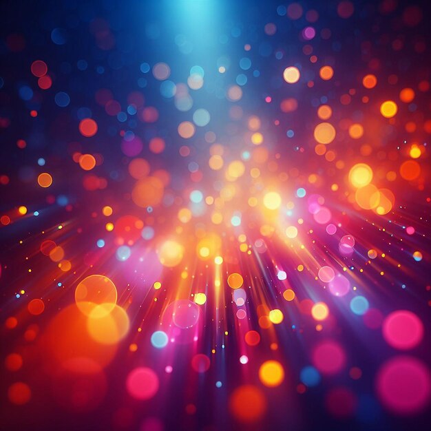 PSD hyper realisitc colorful vibrant lightspectrum blurry bokeh background wallpaper light effects