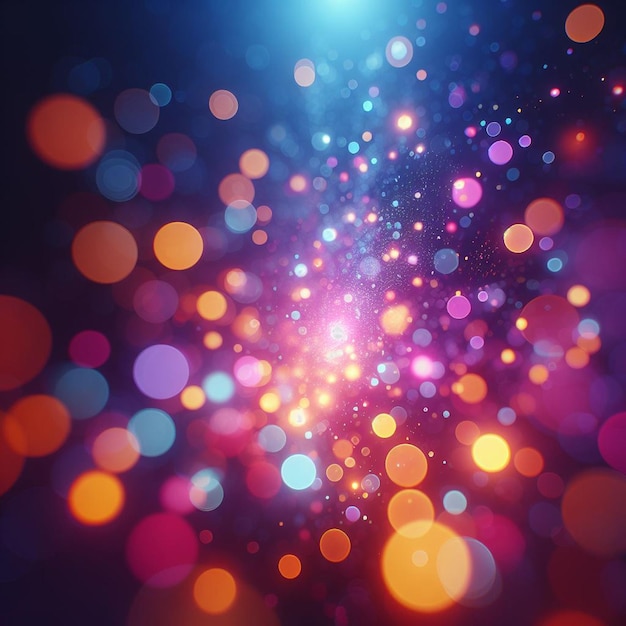 PSD hyper realisitc colorful vibrant lightspectrum blurry bokeh background wallpaper light effects