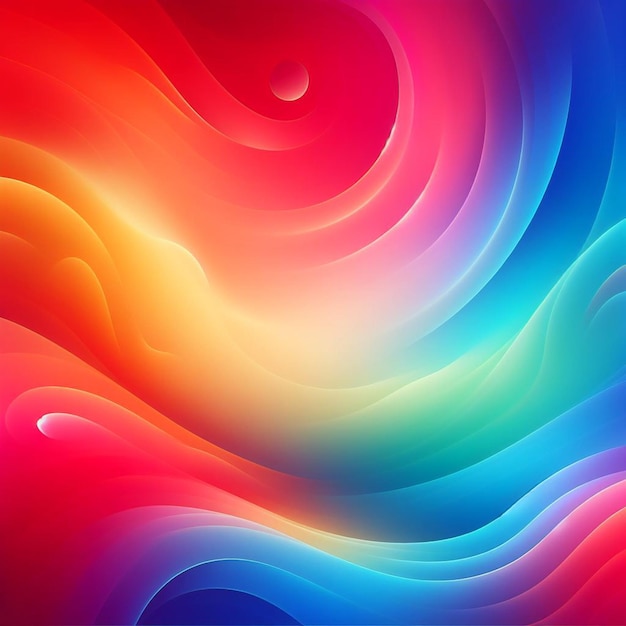 PSD Гиперреалистическое векторное искусство красочная радуга светлый спектр стеклянная сфера лучи обои фон