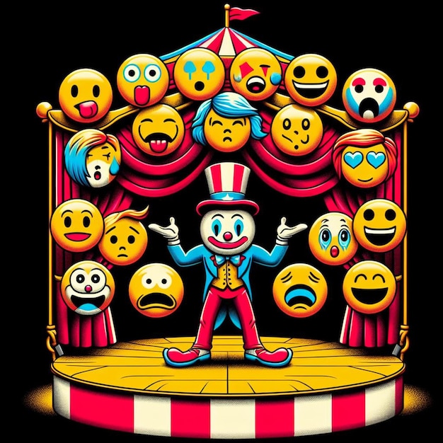 Hyper realistic vector art colorate emoji di tendenza emoticon sorridente illustrazione