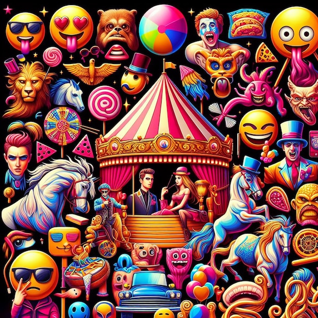 PSD hyper realistic vector art kleurrijke trendy emoji emoticon glimlachende illustratie