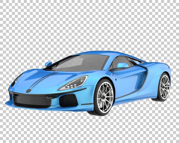 PSD hyper samochód na przezroczystym tle. renderowania 3d - ilustracja