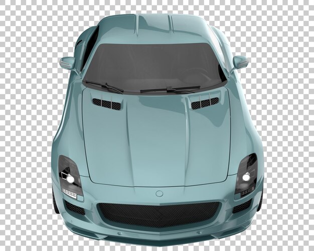 Hyper samochód na przezroczystym tle. renderowania 3D - ilustracja