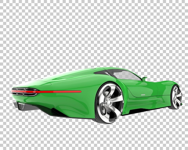 PSD hyper samochód na przezroczystym tle. renderowania 3d - ilustracja