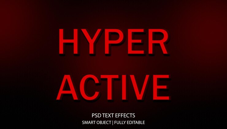 PSD hyperactivetextstyleeffect psd