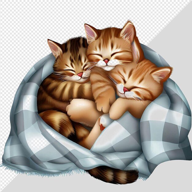 PSD Гиперреалистическая векторная иллюстрация мурлыкание мяуканье милая кошка домашнее животное изолированный прозрачный фон