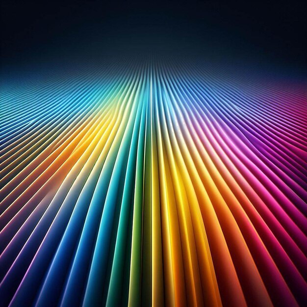 PSD hyperrealistische holografische prismatische regenboogkleuren lichtspectrum straal achtergrond